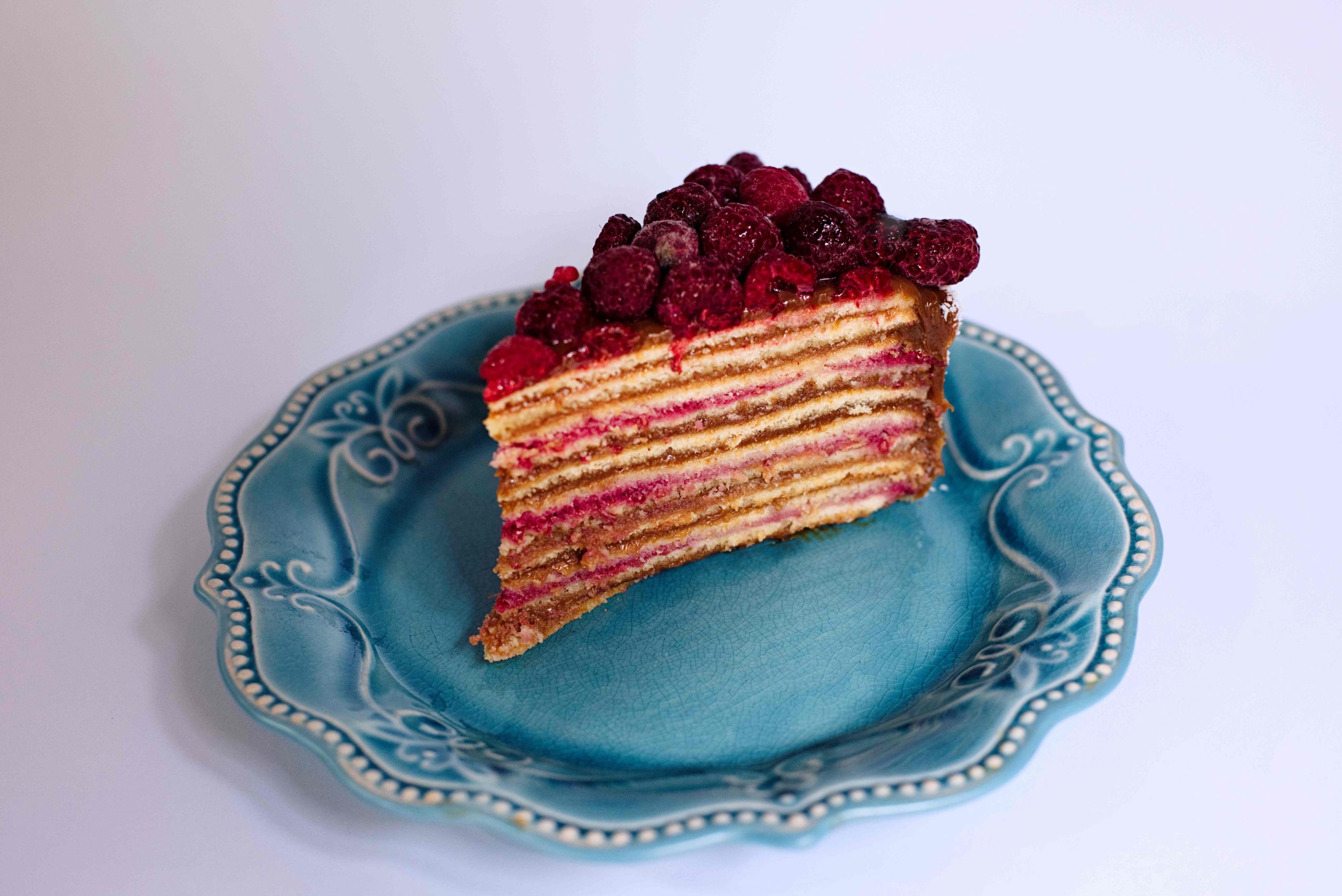 Torta panqueque manjar frambuesa sin gluten 10 a 15 personas - Imagen 2